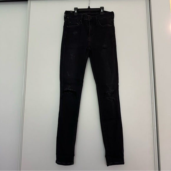 Citizens of Humanity “Rocket” high rise skinny in distressed black in size 26. - Picture 3 of 11